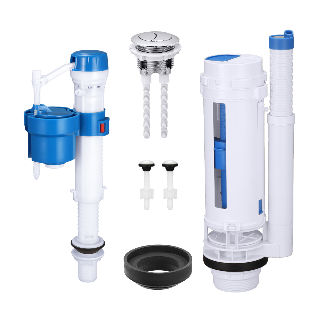 Kit de reparación de tanque de inodoro con válvula de doble descarga de 2 pulgadas | Proveedor universal de repuestos para cisternas